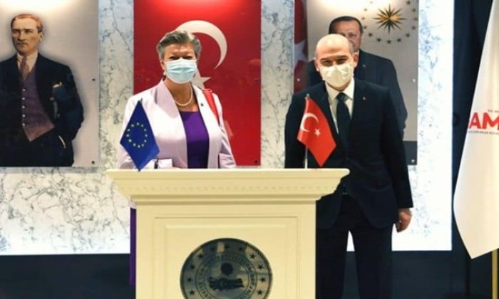 Bakan Soylu İle İçişlerinden Sorumlu AB Komiseri Johansson Başkanlıklarında Heyetler Arası Görüşme Gerçekleştirildi
