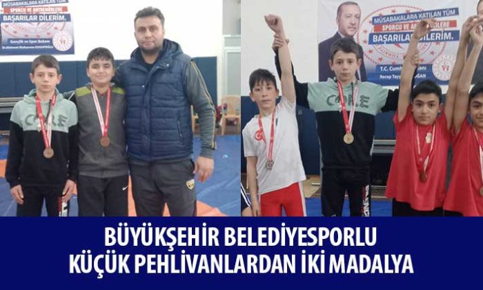 Konya Büyükşehir Belediyesporlu Küçük Pehlivanlardan İki Madalya