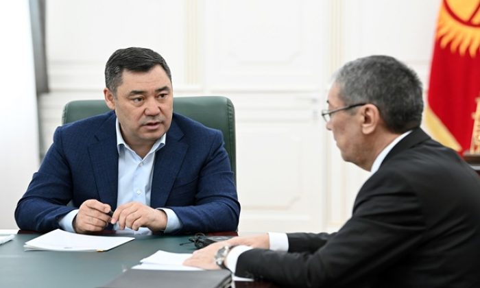 Президент Садыр Жапаров принял председателя Нацстаткома Бактыбека Кудайбергенова