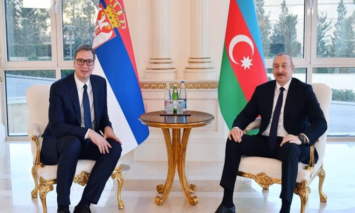 İlham Əliyevin Serbiya Prezidenti Aleksandar Vuçiç ilə təkbətək görüşü olub