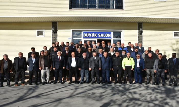 KONYA EMNİYET MÜDÜRÜ ENGİN DİNÇ MUHTARLARLA BİR ARAYA GELDİ
