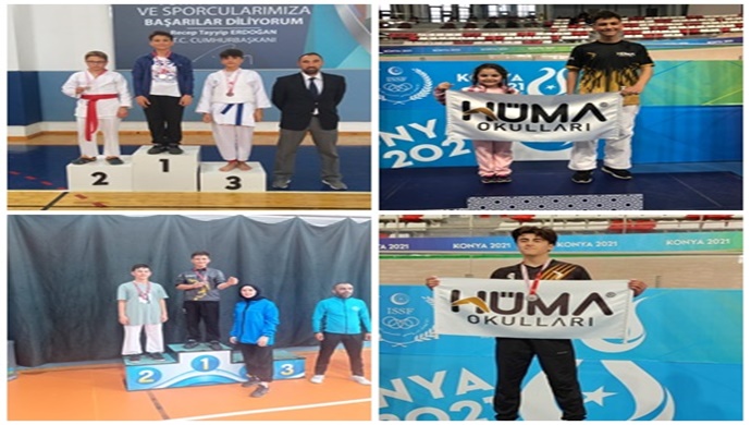Avrupa Spor Haftasında Konya Hüma Okullarına Çifte Madalya
