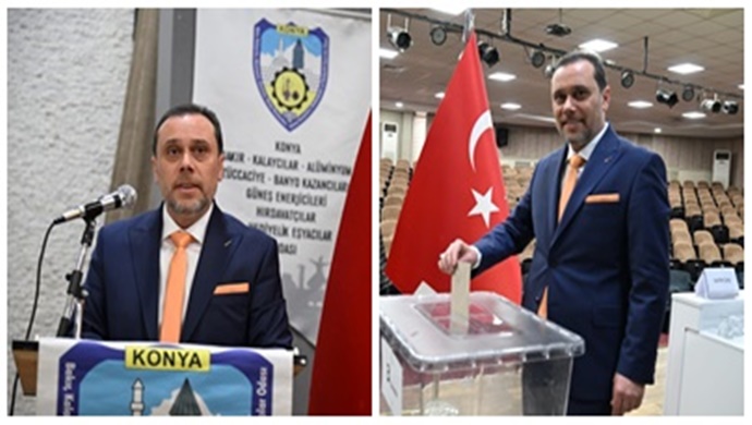 Konya Bakırcılar Odası Başkanı Ahmet Sönmez Güven Tazeledi